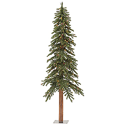 Christmastopia.com 8 Foot Natural Alpine Artificial Christmas Tree 400 Incandescent Multi Color Mini Lights