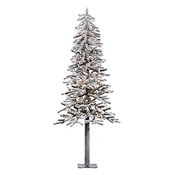Christmastopia.com 6 Foot Flocked Alpine Artificial Christmas Tree 200 DuraLit Clear Lights