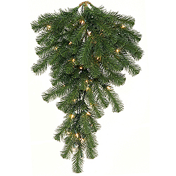 Christmastopia.com - 30 Inch Douglas Artificial Christmas Teardrop 50 DuraLit Clear Light