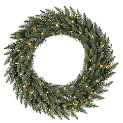 Christmastopia.com 6 Foot Camdon Fir Artificial Christmas Wreath 200 LED Multi Lights