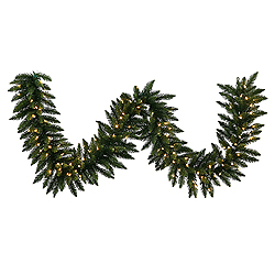 Christmastopia.com 25 Foot Camdon Fir Garland 450 LED Warm White Lights