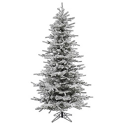 Christmastopia.com 10 Foot Flocked Slim Sierra Artificial Christmas Tree Unlit