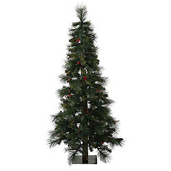 Christmastopia.com 4 Foot Mixed Pine Berry Cone Alpine Artificial Christmas Tree Unlit