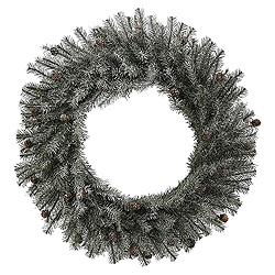 20 Inch Frosted Pistol Pine Wreath