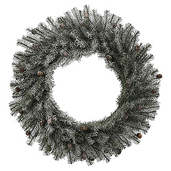 24 Inch Frosted Pistol Pine Wreath