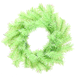 6 Inch Chartreuse Mini Artificial Christmas Wreath Unlit Set of 12
