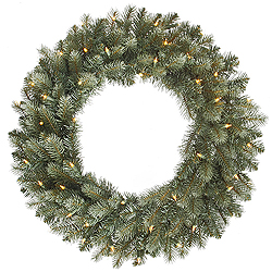 Christmastopia.com 48 Inch Colorado Blue Wreath 200 DuraLit Clear Lights