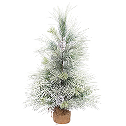 3 Foot Frosted Norway Pine Artificial Christmas Tree Unlit