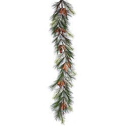 Christmastopia.com 6 Foot Bavarian Pine Garland With Pine Cones