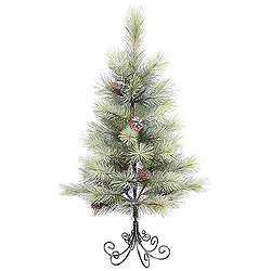 3 Foot Frosted Bellevue Pine Artificial Christmas Tree Unlit