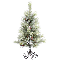 Christmastopia.com 3 Foot Frosted Bellevue Pine Artificial Christmas Tree Unlit