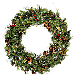 36 Inch Cibola Mixed Berry Artificial Christmas Wreath Unlit