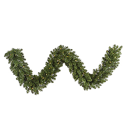 Christmastopia.com 9 Foot Grand Teton Garland 100 DuraLit Clear Lights