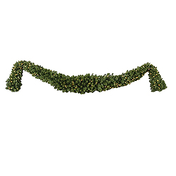 Christmastopia.com 9 Foot Teton Swag Garland 150 DuraLit Clear Lights