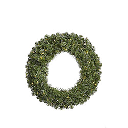 Christmastopia.com 12 Foot Grand Teton Artificial Christmas Wreath 1800 LED Warm White Lights