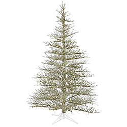 7.5 Foot Champagne Stiff Needle Artificial Christmas Tree Unlit