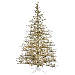Christmastopia.com - 8.5 Foot Champagne Stiff Needle Artificial Christmas Tree 850 Clear Lights