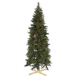 6 Foot Slim Devonshire Mixed Artificial Christmas Tree Unlit