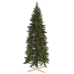 Christmastopia.com 6 Foot Slim Devonshire Mixed Artificial Christmas Tree Unlit