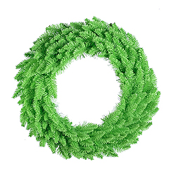 Christmastopia.com 24 Inch Lime Artificial Halloween Wreath 50 Lime Lights