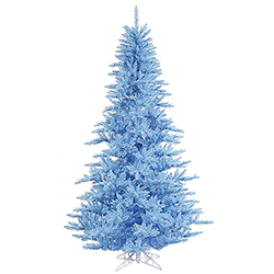 12 Foot Sky Blue Artificial Christmas Tree 1650 Blue Lights