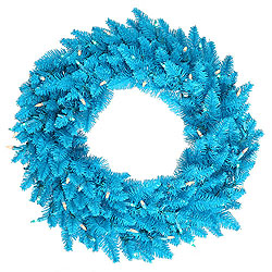 48 Inch Sky Blue Fir Wreath