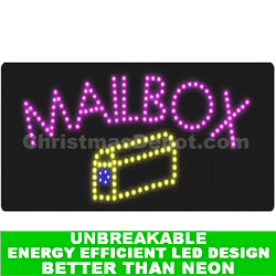 LED Flashing Lighted Mailbox Sign