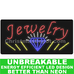 LED Flashing Lighted Jewelry Sign