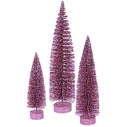 Christmastopia.com - 20 Inch Orchid Oval Tree 3 per Set