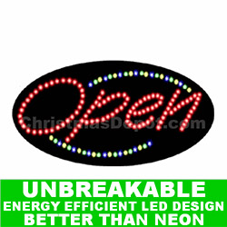 Lighted Flashing LED Open Sign