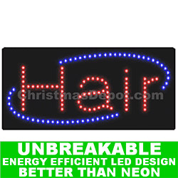 LED Flashing Lighted Hair Sign