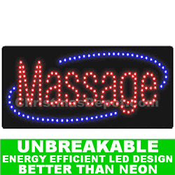 LED Flashing Lighted Massage Sign
