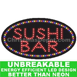 LED Flashing Lighted Sushi Bar Sign