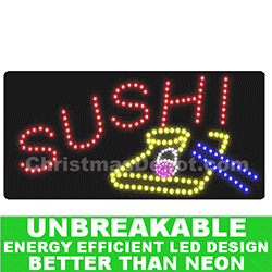 LED Flashing Lighted Sushi Sign