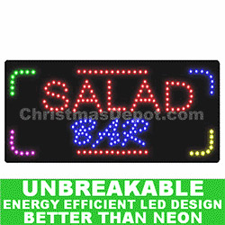 LED Flashing Lighted Salad Bar Sign
