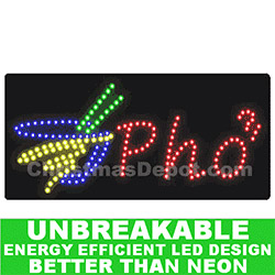 Flashing LED Lighted Pho Sign