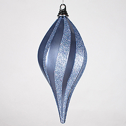 Christmastopia.com - 12 Inch Lake Candy Glitter Swirl Drop Ornament