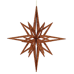 Christmastopia.com 24 Inch 3D Copper Iridescent Glow Glitter Star Christmas Ornament