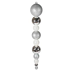 Jumbo 44 Inch White Ball Drop Ornament Assorted Finishes