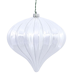 Christmastopia.com - 5.7 Inch Silver Shiny Onion Ornament 3 per Set