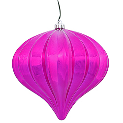 Christmastopia.com 5.7 Inch Orchid Shiny Onion Ornament 3 per Set