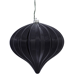 Christmastopia.com - 5.7 Inch Black Shiny Onion Ornament 3 per Set