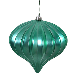 Christmastopia.com - 5.7 Inch Seafoam Matte Onion Ornament 3 per Set