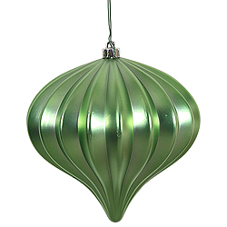 Christmastopia.com - 5.7 Inch Celadon Matte Onion Ornament 3 per Set