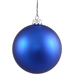 Christmastopia.com 2.75 Inch Blue Matte Round Ornament 12 per Set