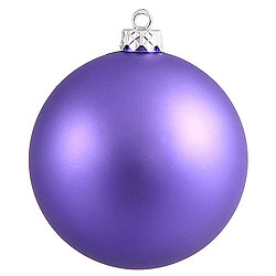 2.75 Inch Purple Matte Round Ornament 12 per Set