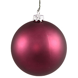 2.75 Inch Plum Matte Round Ornament 12 per Set