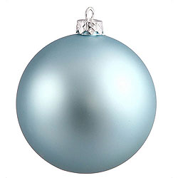 Christmastopia.com 2.75 Inch Baby Blue Matte Round Ornament 12 per Set