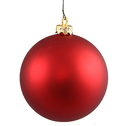 Christmastopia.com 3 Inch Red Matte Round Ornament 12 per Set