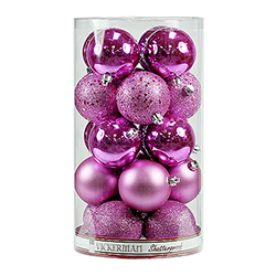 3 Inch Orchid Ornament Assorted Finishes Set Of 16